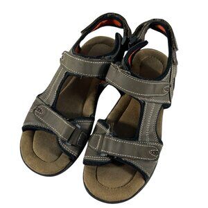 Khombu Sandals Boys Kids Size 3M Outdoor Adjustable Straps Walking Shoes Brown